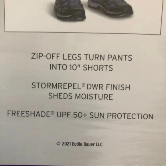 NWT Eddie Bauer mens convertible tech pants green 40 X 32 - Picture 3 of 6